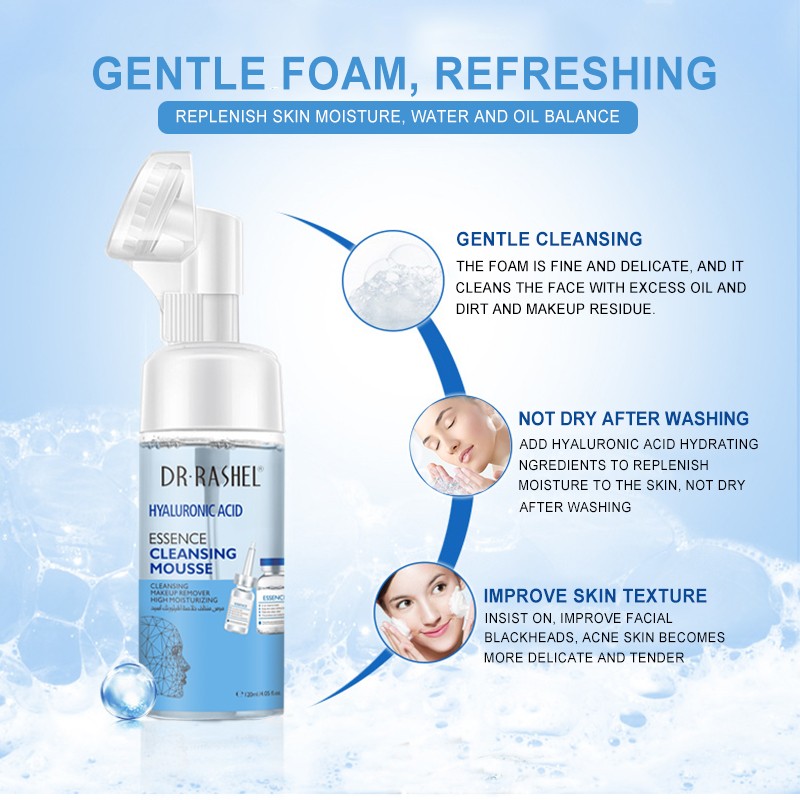Dr. Rashel Hyaluronic Acid Cleansing Mousse 1 dr. rashel collagen primer serum drl 1503 Dr. Rashel Hyaluronic Acid Cleansing Mousse