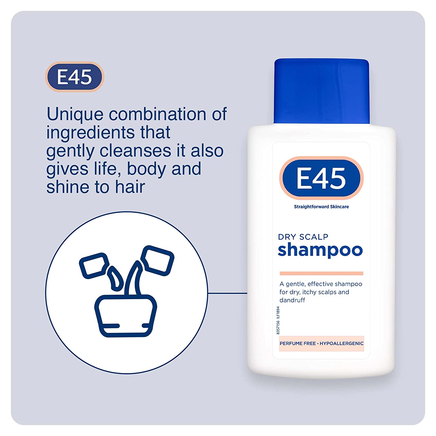 E45 Dry Scalp Shampoo 200ml 1 lady speed stick deodorant 40 g usa powder fresh 5 E45 Dry Scalp Shampoo 200ml
