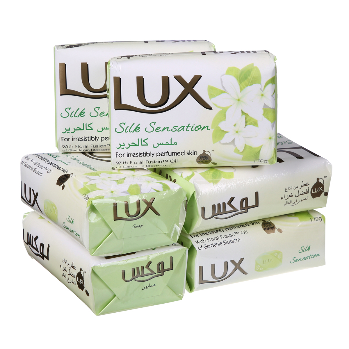 LUX Silk Sensation Soap Pack of 6 - 120g Each 1 lady speed stick deodorant 40 g usa powder fresh 6 LUX Silk Sensation Soap Pack of 6 - 120g Each