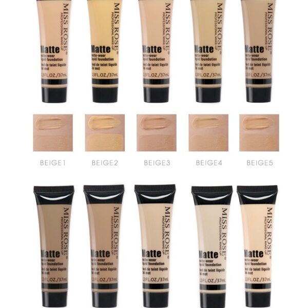 Miss Rose Cosmetics 5 MISS ROSE Full Coverage Matte Foundation
