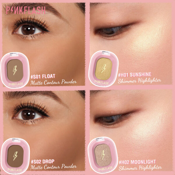 PINKFLASH Highlighter & Contour In 4 Shades