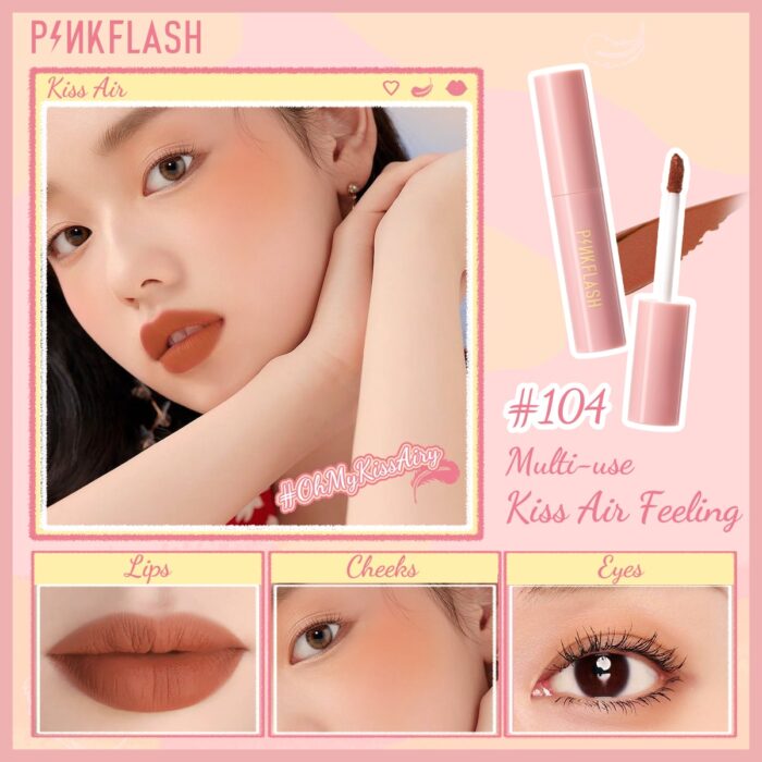 PINKFLASH Kiss Air Matte Lipstick 16 Shades 8 PINKFLASH Kiss Air Matte Lipstick 16 Shades - Image 6