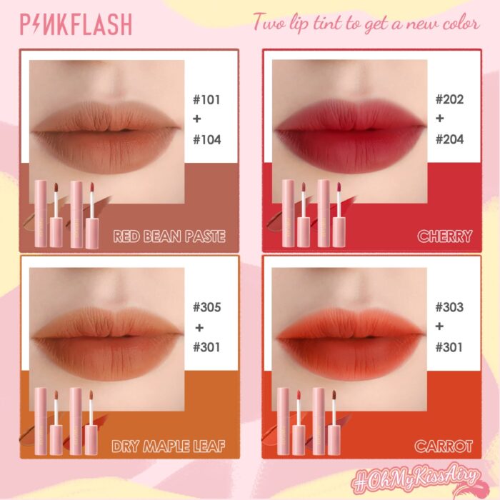 PINKFLASH Kiss Air Matte Lipstick 16 Shades 6 PINKFLASH Kiss Air Matte Lipstick 16 Shades - Image 4