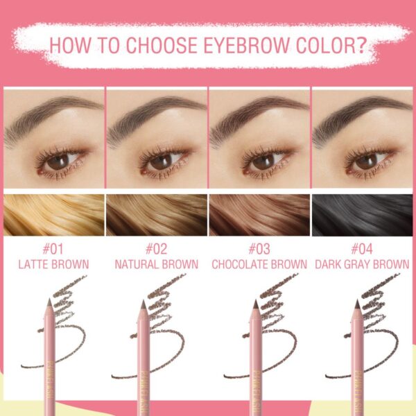 PINKFLASH Waterproof Eyebrow Pencil  In 4 Colours