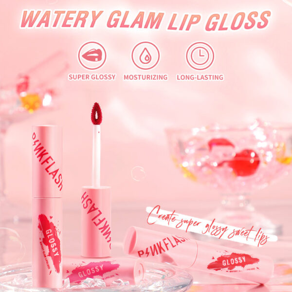 PINKFLASH Watery Glam Lip Gloss In 9 Colours