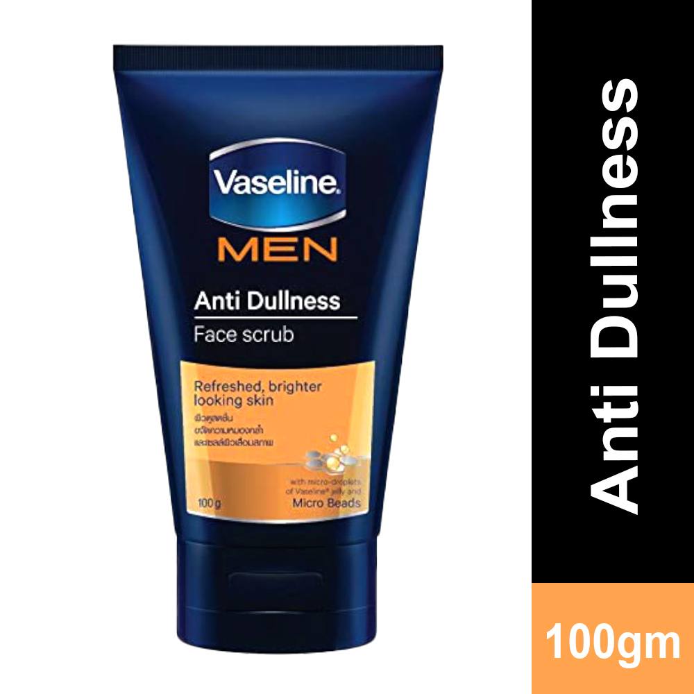 Vaseline Men Face Scrub Anti Dullness 100G 1 vaseline men face scrub anti dullness 100g Vaseline Men Face Scrub Anti Dullness 100G