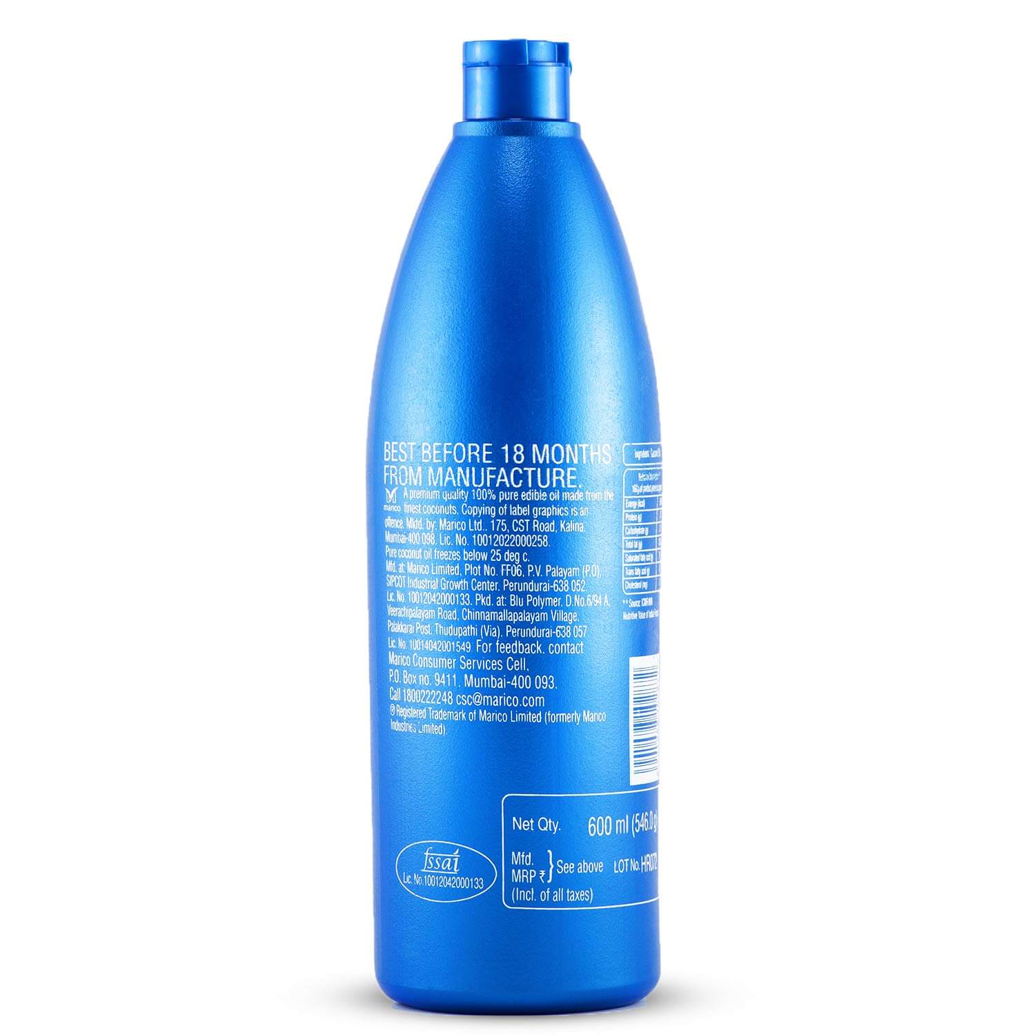 Parachute Pure Coconut Oil 500ml 4 Parachute Pure Coconut Oil 500ml - Image 3