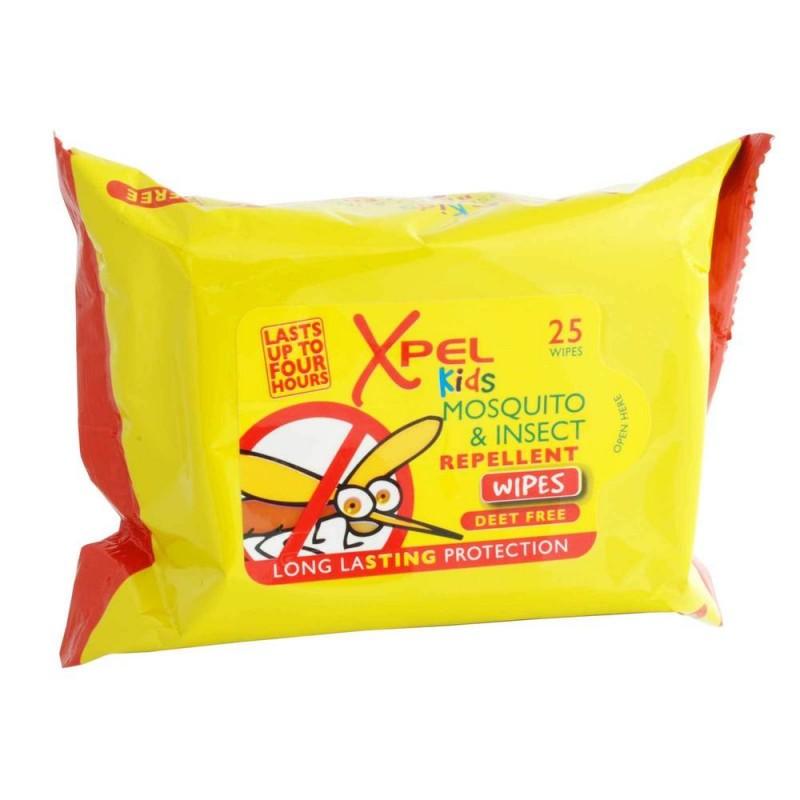 Xpel Kids Mosquito Repellent 25 Wipes Pack Visit Cosmetics