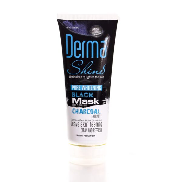 Derma Shine Charcoal Black Mask For Men And Women 200gm