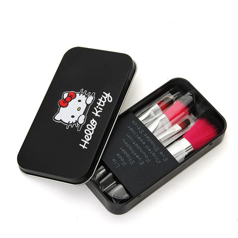 Hello Kitty Professional Makeup Brushes Set 07 Pcs With Box Black Color 4 Hello Kitty Professional Makeup Brushes Set 07 Pcs With Box Black Color