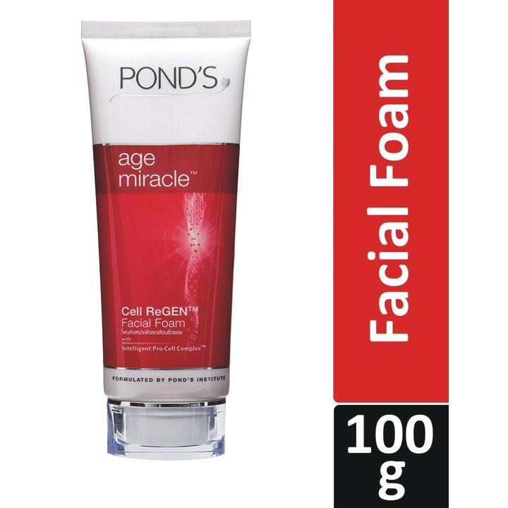 Ponds Age Miracle Facial Foam Face Wash 100ml 1 krack happy feet heel cream with active repair new advanced formula 5 Ponds Age Miracle Facial Foam Face Wash 100ml