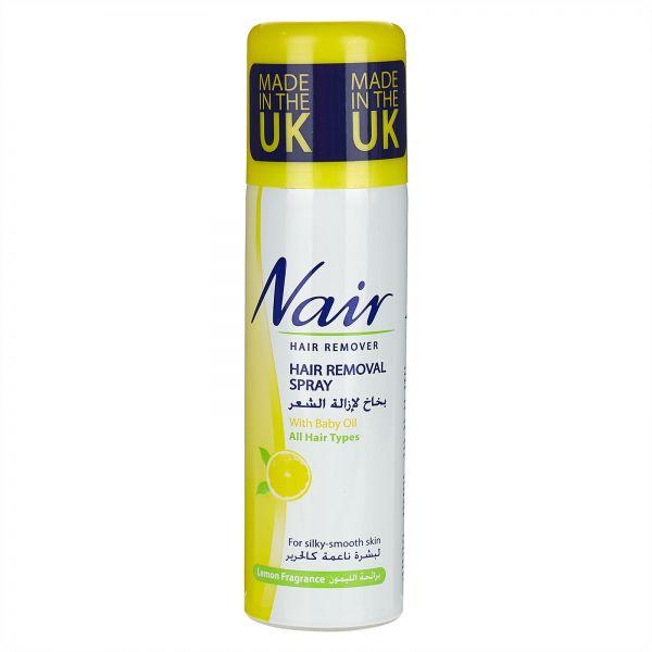 Nair Hair Removal Spray with Baby Oil Lemon Fragrance, 200 ml 1 Nair Hair Removal Spray with Baby Oil Lemon Fragrance