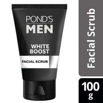 Ponds Men Facial Scrub White Boost 100 g (New Packing) 2 Ponds Men Facial Scrub White Boost 100 g (New Packing)