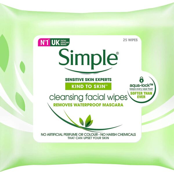 SIMPLE FACE CLEANSING 25 WIPES