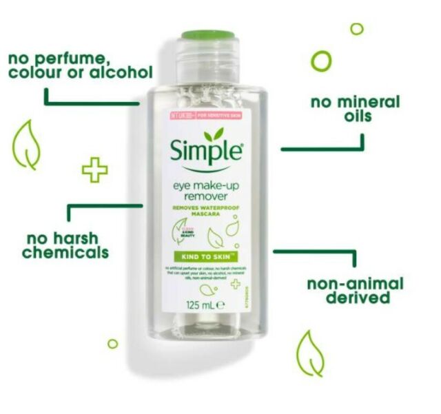 Simple kind to eyes make up remover 125ml 4 Simple kind to eyes make up remover 125ml