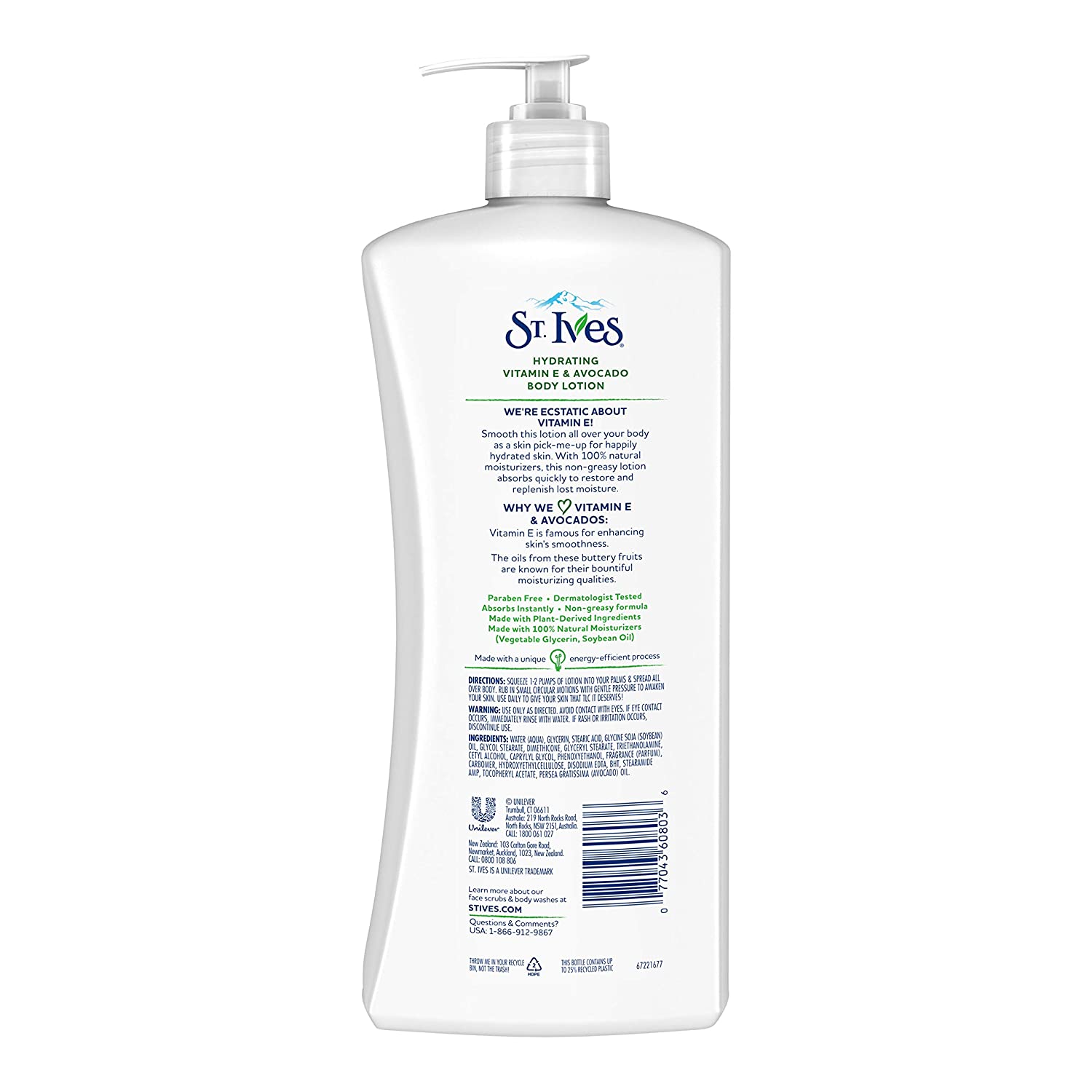 St Ives Hydrating Vitamin E & Avocado Body Lotion 6 St Ives Hydrating Vitamin E & Avocado Body Lotion
