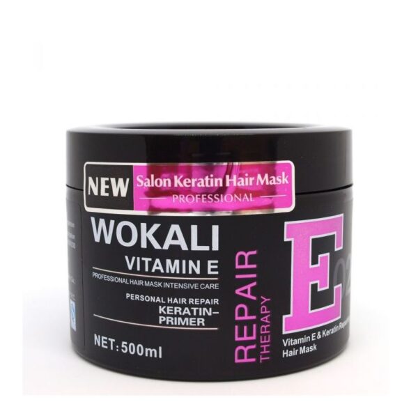 Wokali Hair Mask Vitamin E Intensive Care Personal Hair Repair Keratin 500ml