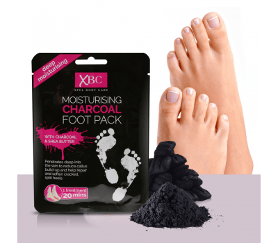 XBC Moisturising Charcoal Foot Pack 1 XBC Moisturising Charcoal Foot Pack