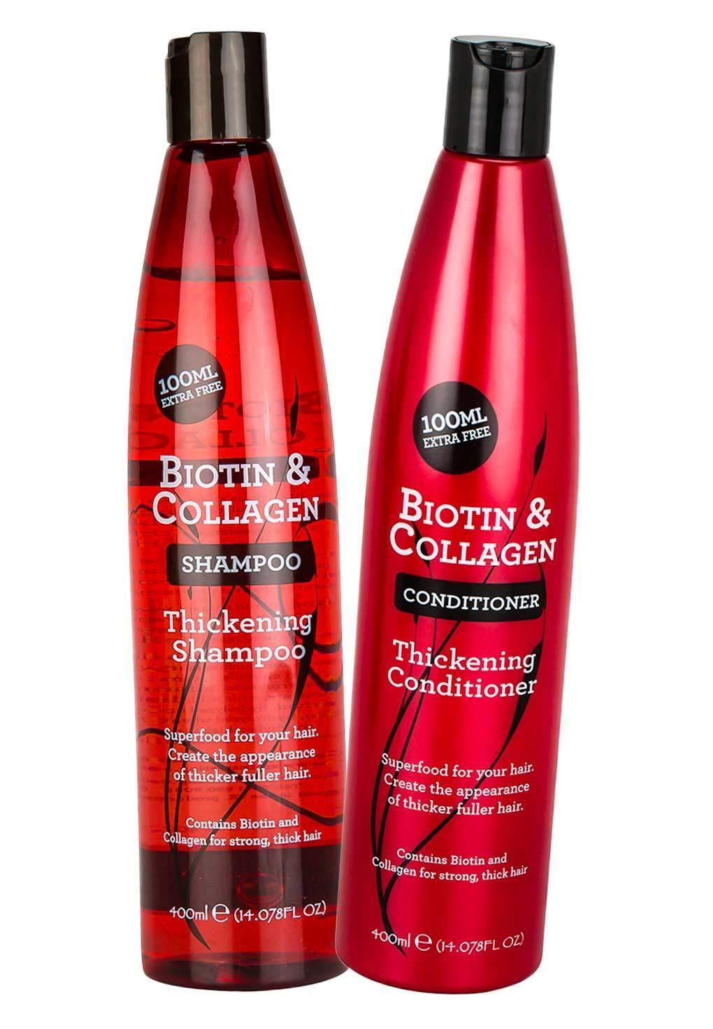 Xpel Biotins & Collagens Thickening Shampoo & Conditioner Pack (400ml each) 4 Xpel Biotins & Collagens Thickening Shampoo & Conditioner Pack (400ml each) - Image 2