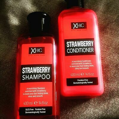 Xpel Xhc Strawberry Shampoo And Conditioner 400ml 1 Xpel Xhc Strawberry Shampoo And Conditioner 400ml