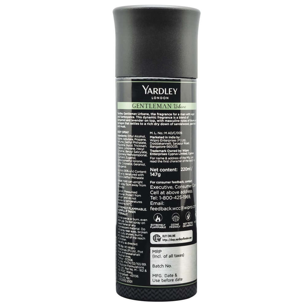 Yardley Gentleman Urbane Body Spray 150ml 4 Yardley_Gentleman Urbane Body Spray 150ml