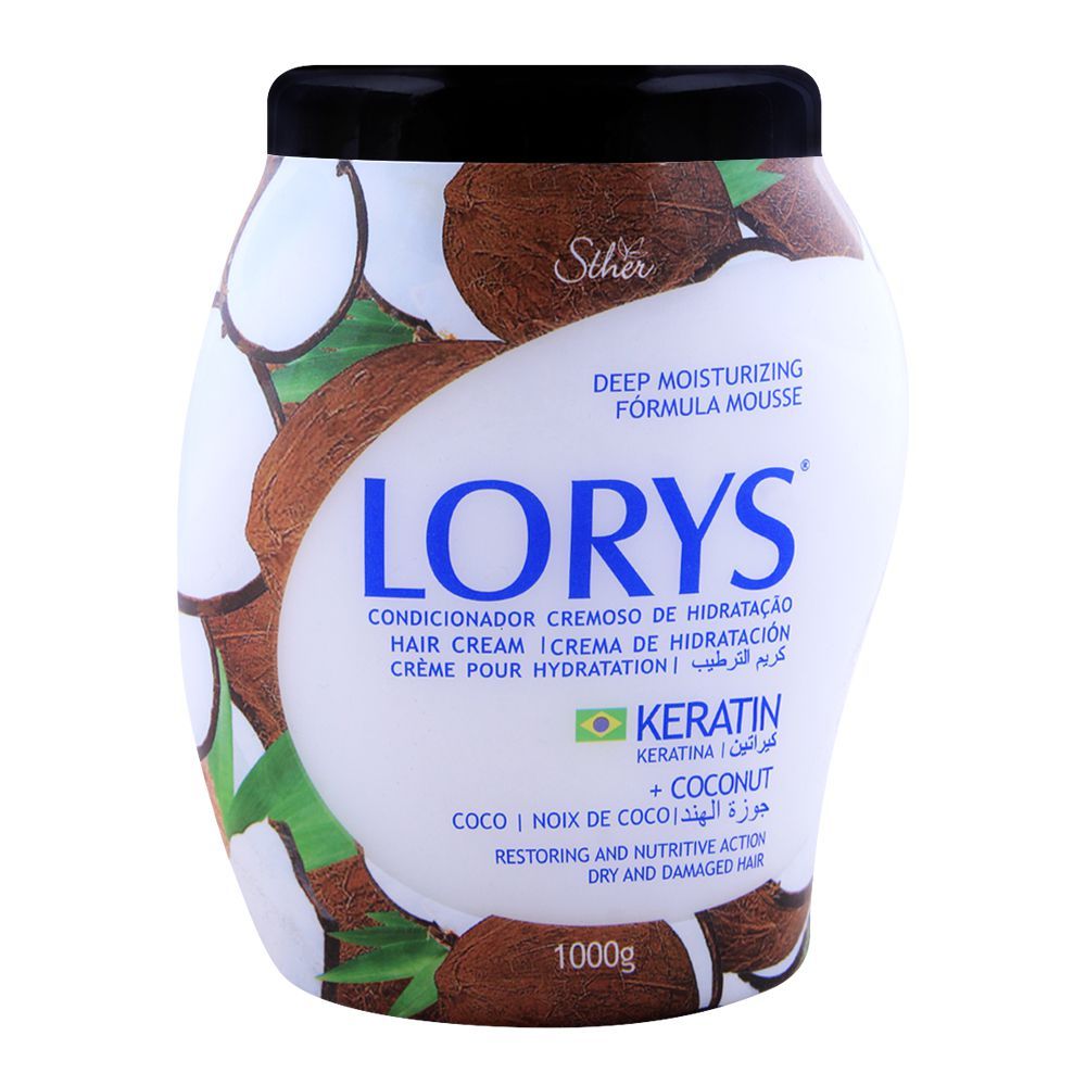Lorys Keratin and Coconut Hair Cream - 1Kg 2 lorys keratin and coconut hair cream 1kg 1 Lorys Keratin and Coconut Hair Cream - 1Kg