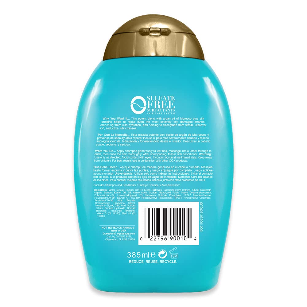 OGX Argan Oil Of Morocco Shampoo 385ml USA Made 4 OGX Argan Oil Of Morocco Shampoo 385ml USA Made - Image 2