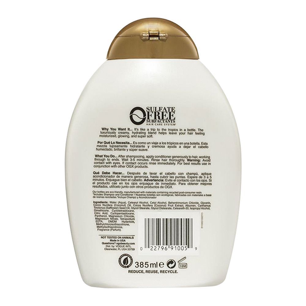 OGX Coconut Milk Shampoo 385ml USA Made 6 OGX Coconut Milk Shampoo 385ml USA Made - Image 2