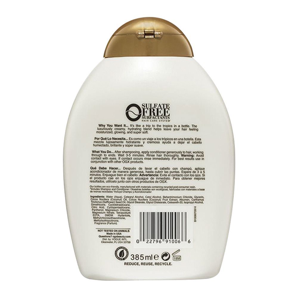 OGX Coconut Oil Shampoo 385ml USA Made 4 OGX Coconut Oil Shampoo 385ml USA Made - Image 2