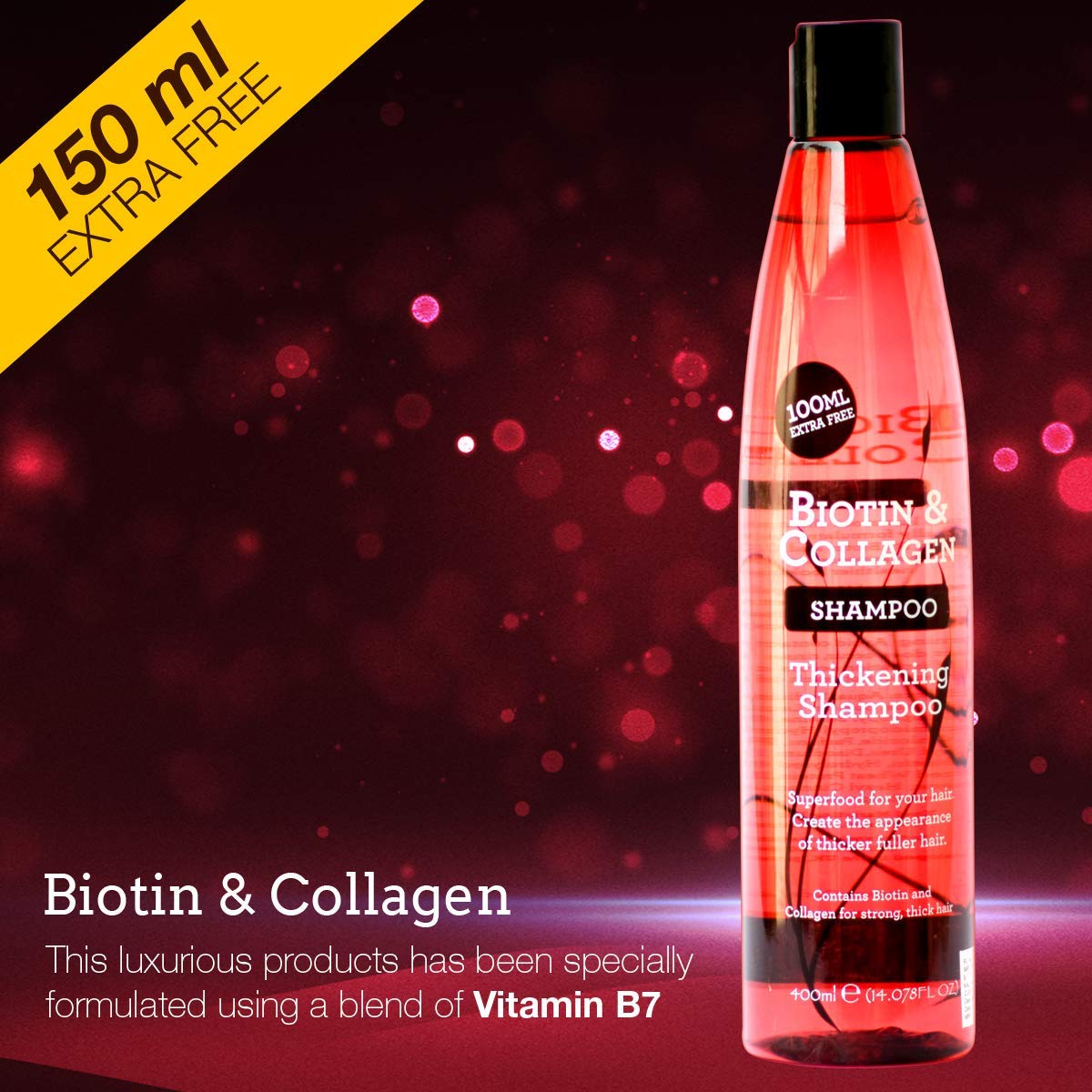Xpel Biotins & Collagens Thickening Shampoo 400ml each 5 Xpel Biotins & Collagens Thickening Shampoo 400ml each - Image 3