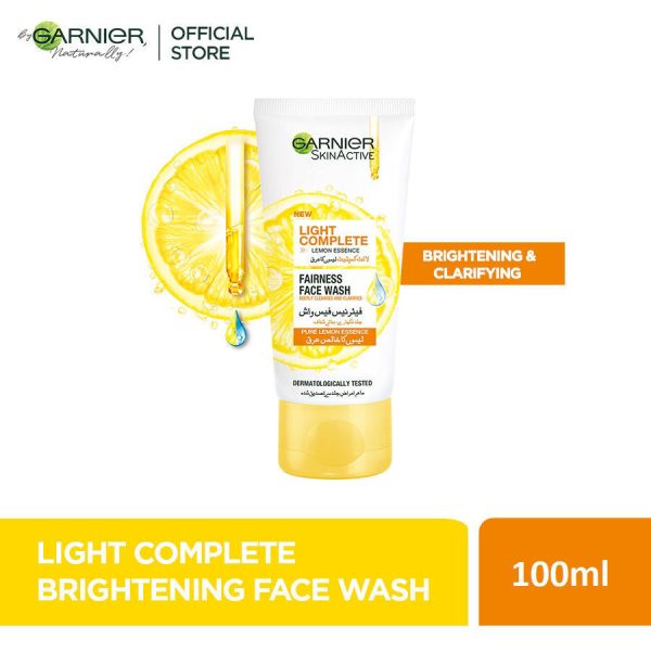 GARNIER SKIN ACTIVE LIGHT COMPLETE FACE WASH 100ML – FOR BRIGHTER SKIN