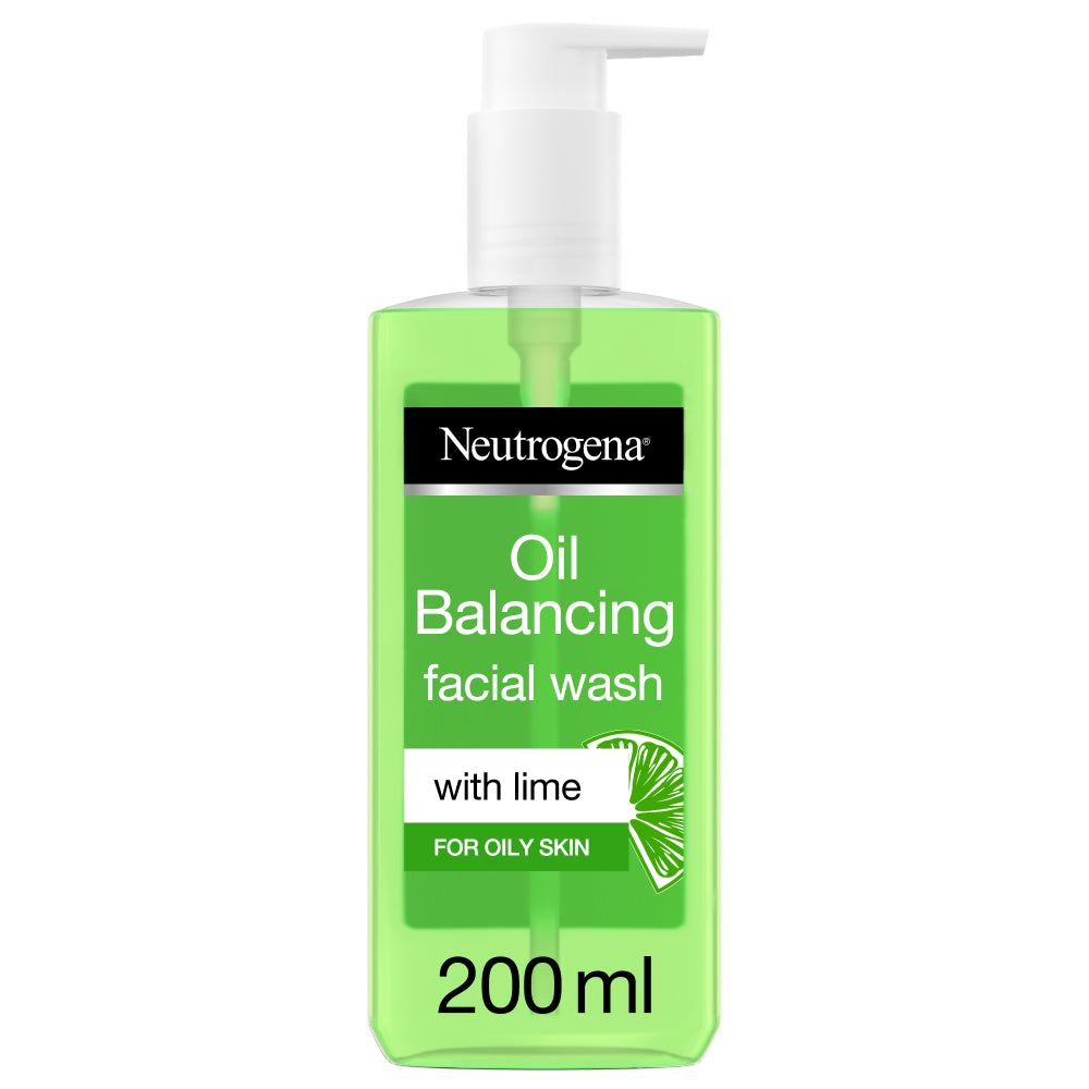 Neutrogena Oil Balancing Facial Wash, Lime, For Oily Skin, 200ml