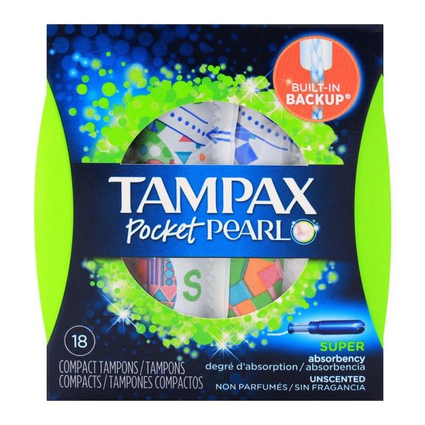 TAMPAX POCKET PEARL COMPACT SUPER 18CT