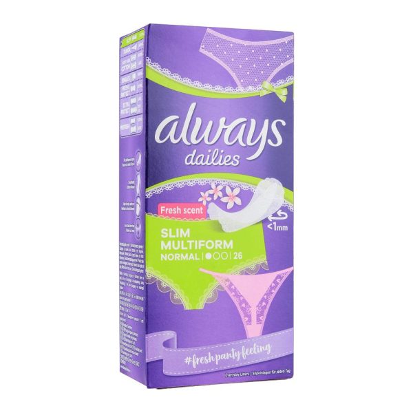 ALWAYS DAILIES PANTY LINER REGULAR THIN 60CT
