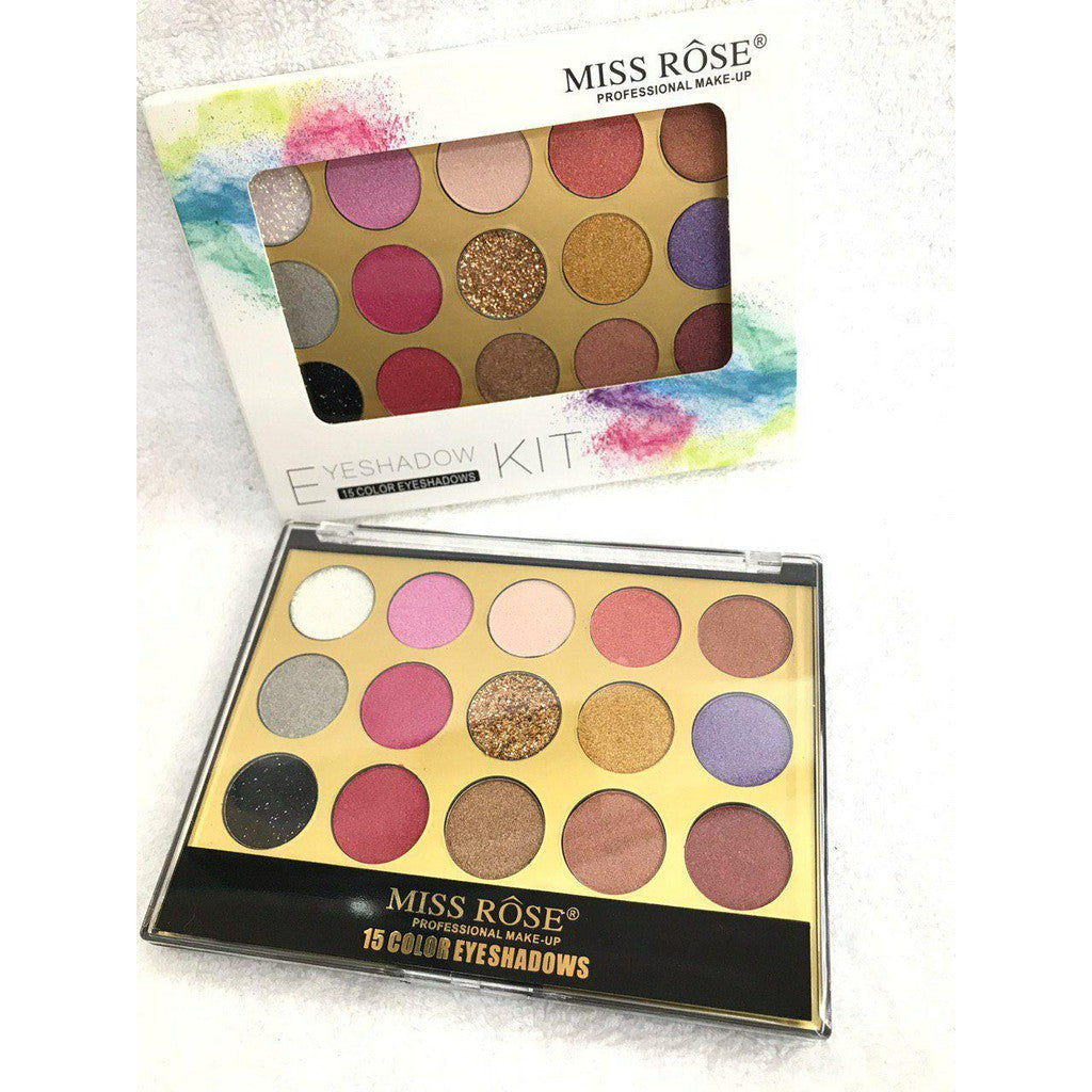 Miss Rose 15 Colours Eyeshadows Kit 5 Miss Rose 15 Colours Eyeshadows Kit - Image 3