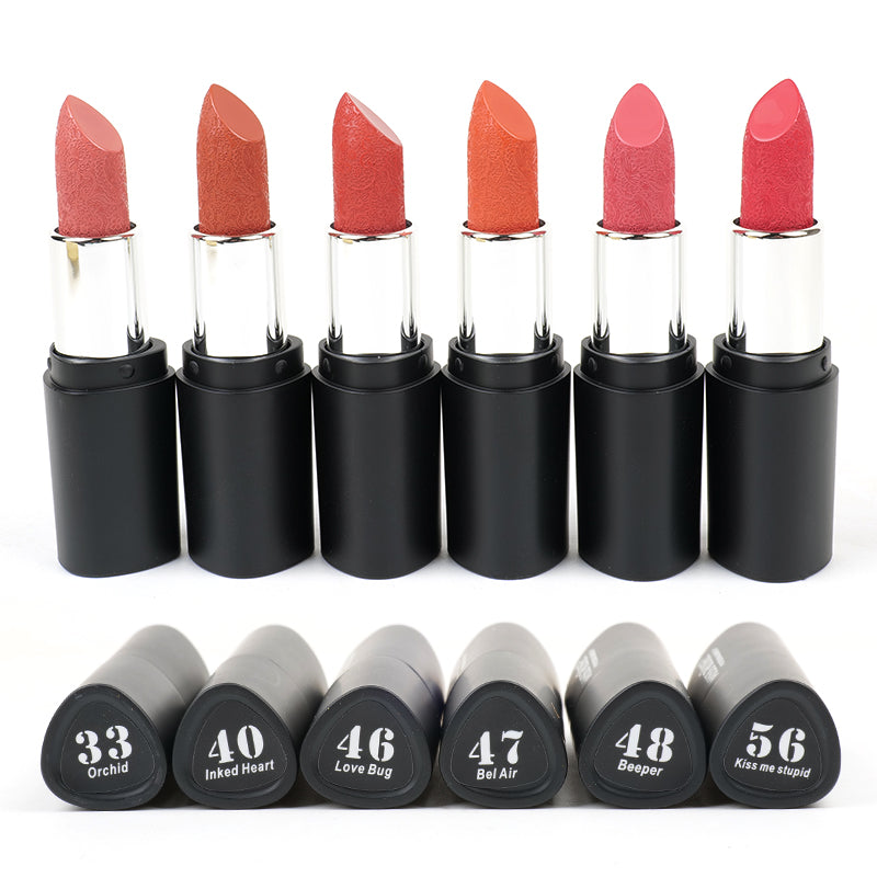 Miss Rose Black Tube Transparent Cover Lipstick 3 Miss Rose Black Tube Transparent Cover Lipstick
