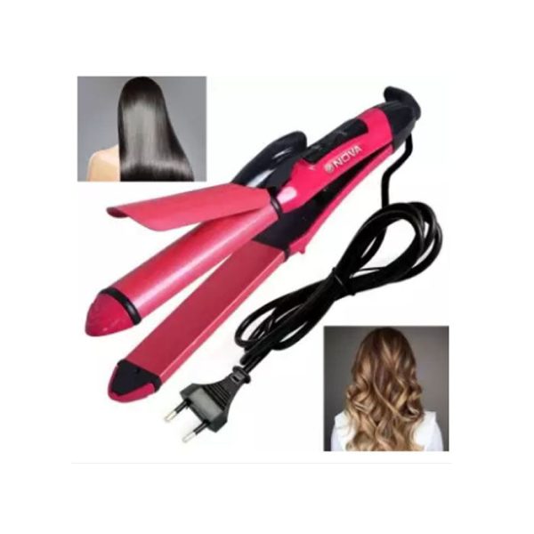 Beauty Tools- Nova 2 in 1 Hair Straightener + Curler