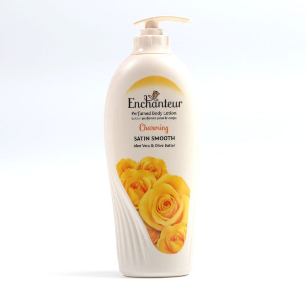 Bath and Body 8 ENCHANTEUR PERFUMED BODY LOTION CHARMING SATIN SMOOTH ALOE VERA & OLIVE BUTTER 500ML