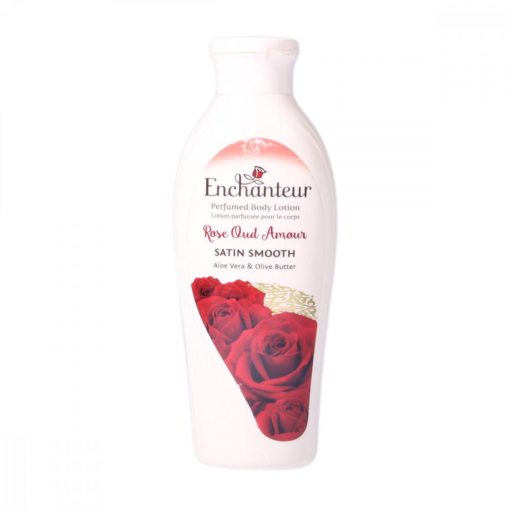 ENCHANTEUR ROSE OUD AMOUR SATIN SMOOTH PERFUMED BODY LOTION 250ML 3 ENCHANTEUR ROSE OUD AMOUR SATIN SMOOTH PERFUMED BODY LOTION 250ML