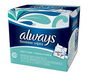 Always Feminine Wipes To-Go Fresh & Clean
