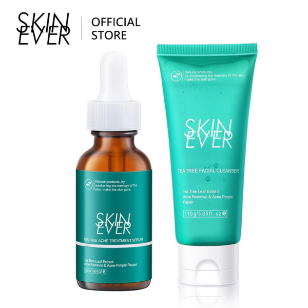 SKIN EVER Tea Tree Acne Treatment Facial Cleanser + Face Serum