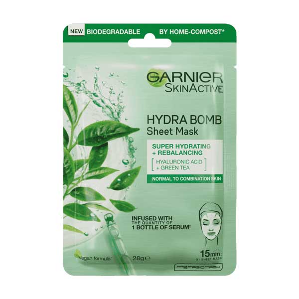 Garnier Hydra Bomb Super Hydrating + Rebalancing Tissue Mask 28G 3 Garnier Hydra Bomb Super Hydrating + Rebalancing Tissue Mask 28G