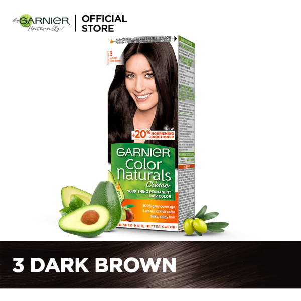 Garnier Color Naturals- 3 Dark Brown Hair Color