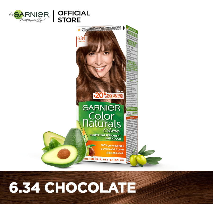 Garnier Color Naturals- 6.34 Chocolate Hair Color 3 Garnier Color Naturals- 6.34 Chocolate Hair Color