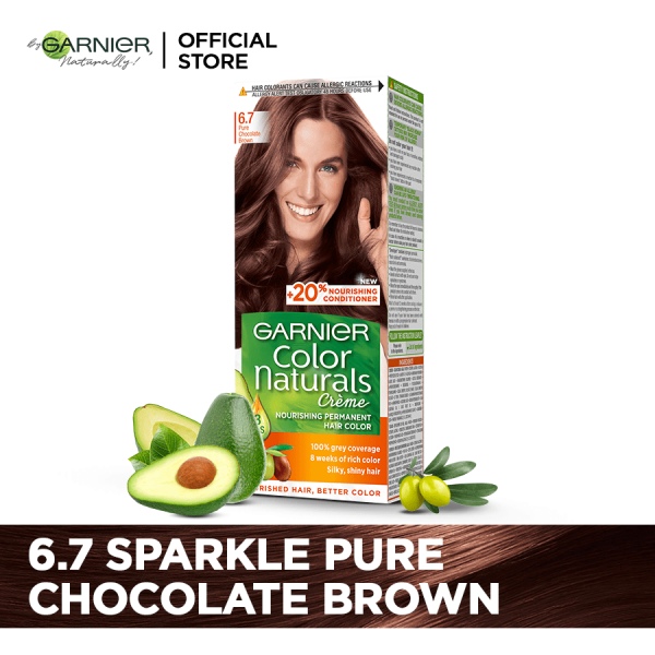 Garnier Color Naturals- 6.7 Sparkle Pure Chocolate Brown Hair Color