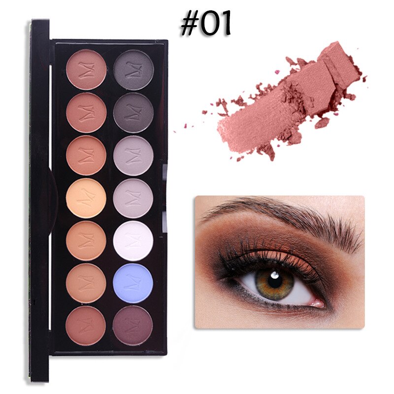 Miss Rose Matte Eye Shadow 14 Color 5 Miss Rose Matte Eye Shadow 14 Color - Image 3