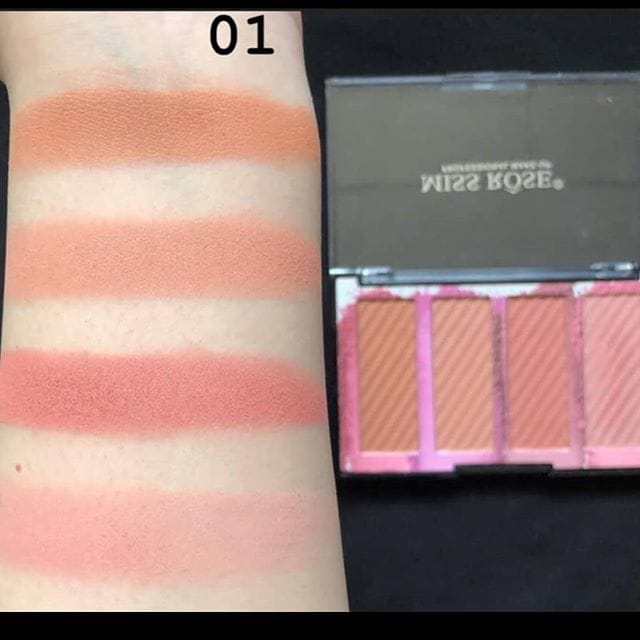 Original Miss Rose Bronzers 4 Color Highlighters Palette 4 Original Miss Rose Bronzers 4 Color Highlighters Palette - Image 2
