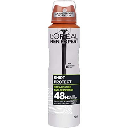 Loreal Men Expert 48H A/P Deodorant Spray Shirt Protect Long Lasting 250Ml