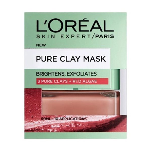 Loreal Paris Pure Clay Mask Exfoliates, Brightens 50Ml