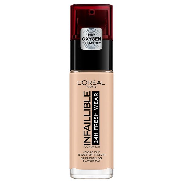 Loreal Paris Infallible 24H Fresh Wear Foundation 25 Ivory Rose (Pump) 30Ml